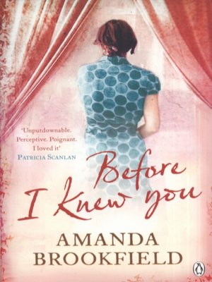 cover image of Before I knew you